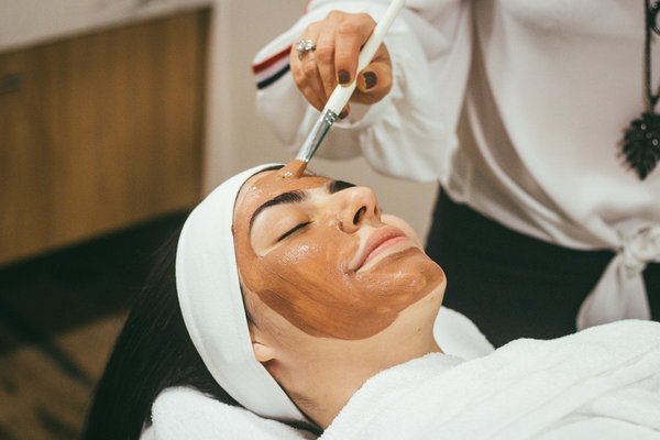 Facial skincare cream and serum lifestyle photo