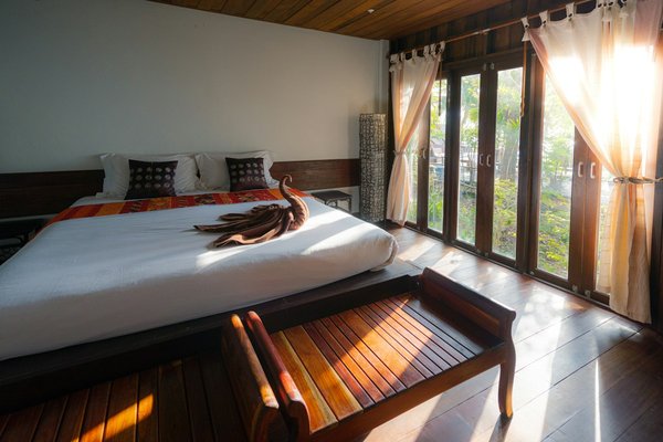 Hotel room interior suitable for a group Strip stay