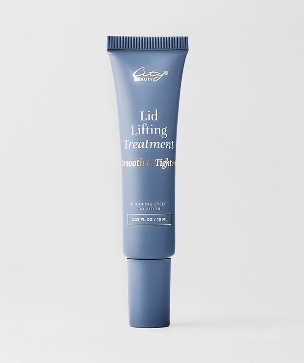 City Beauty Lid Lifting Treatment tube standing upright